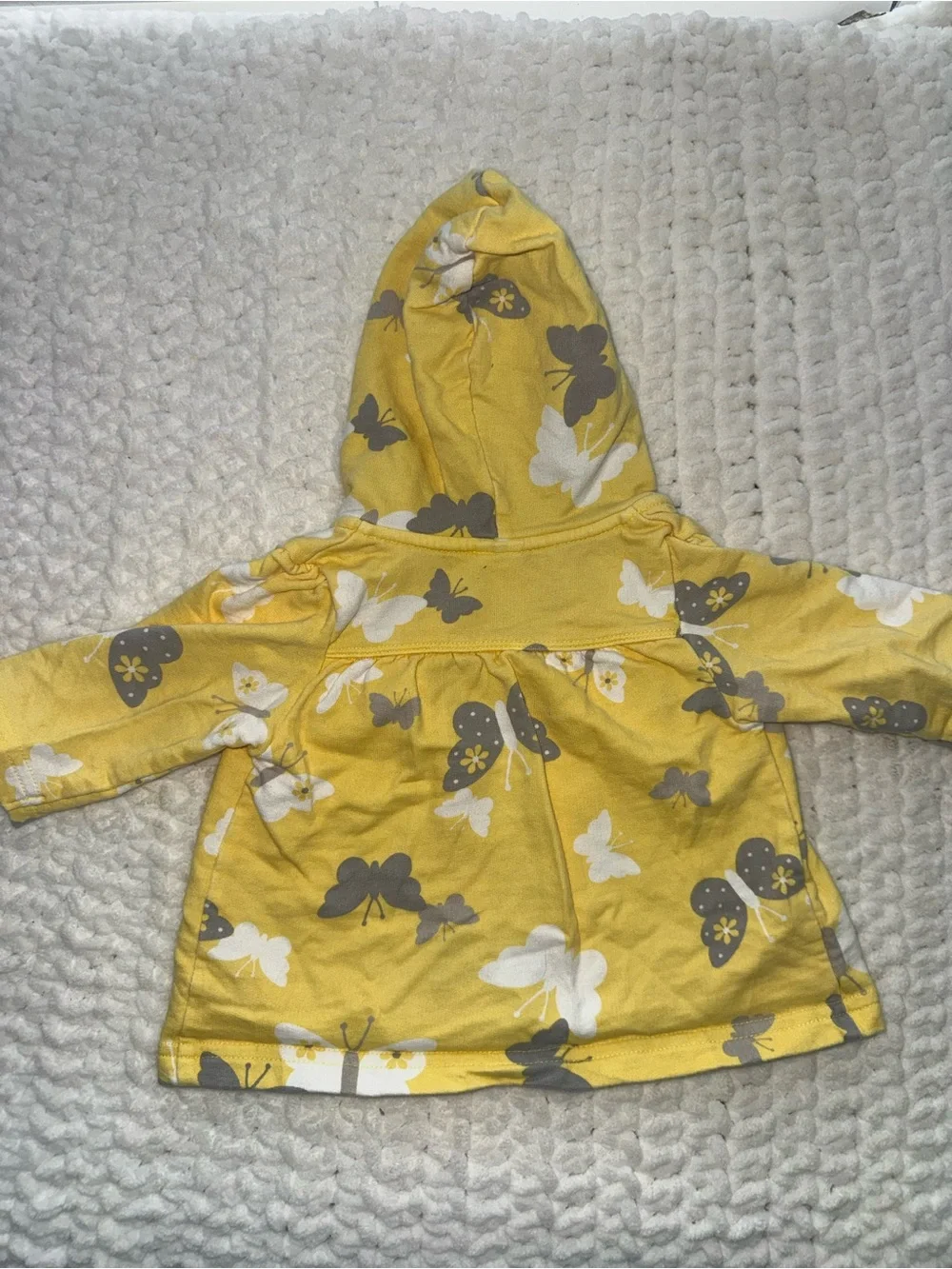 Carter's Yellow Butterfly Hooded jacket